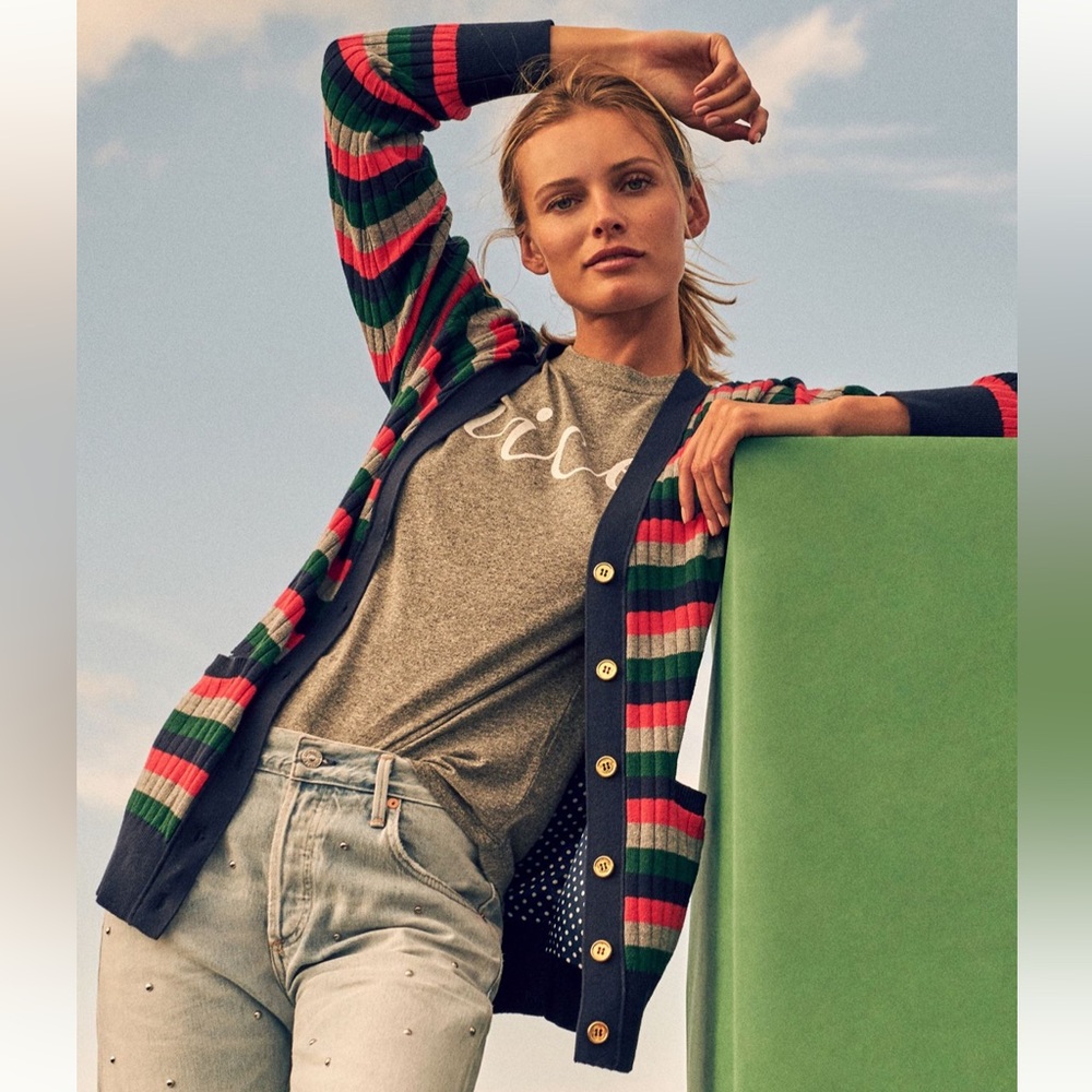 Moth Jamison Striped Cardigan – Size M